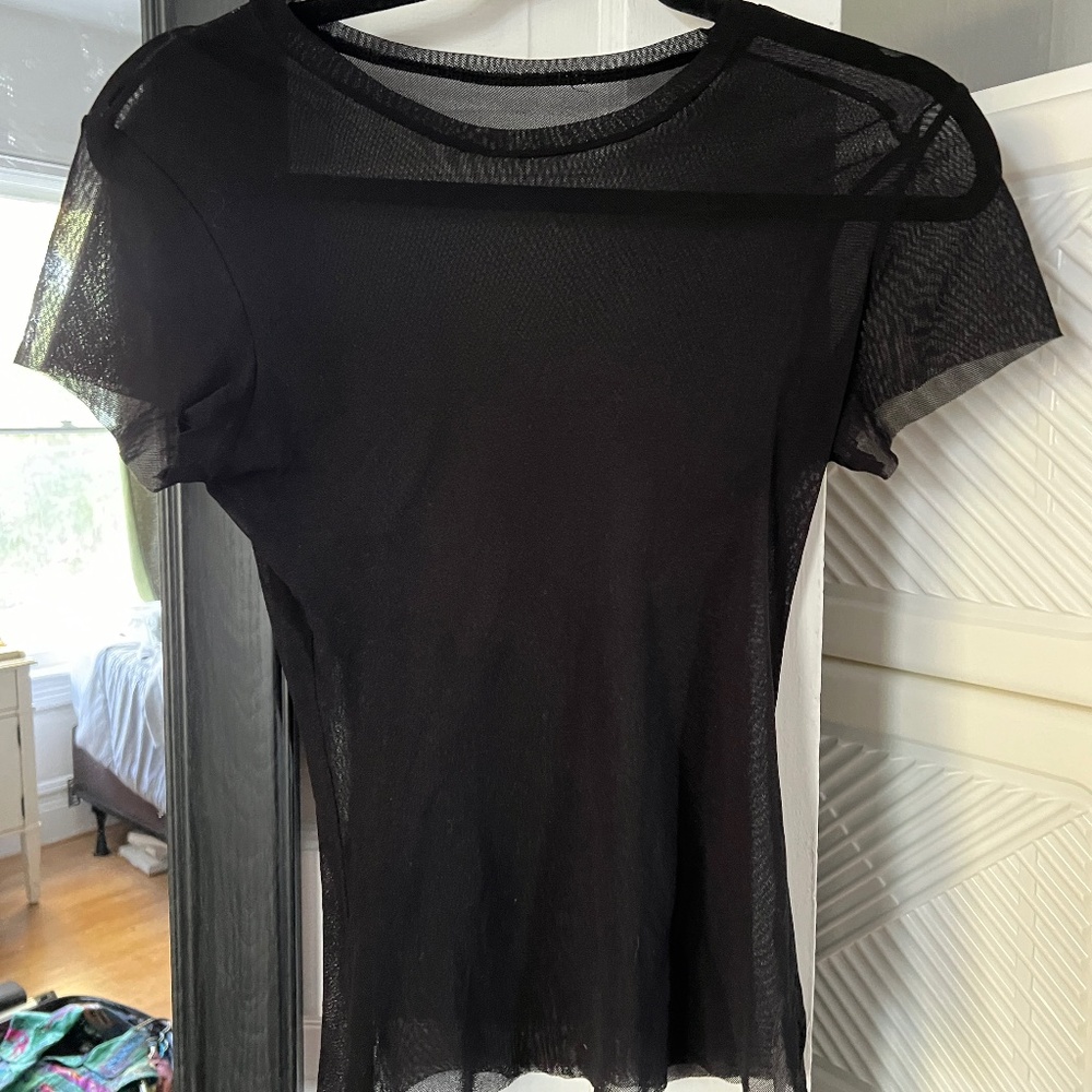 Free People black mesh top